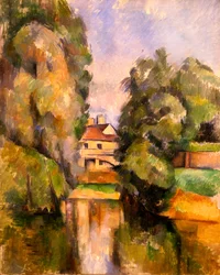 Landhaus an einem Fluss